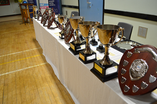 Sports Awards trophies 2016