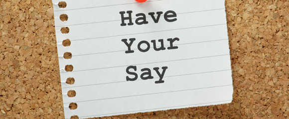 Have your say banner