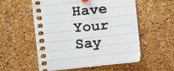 Have your say banner