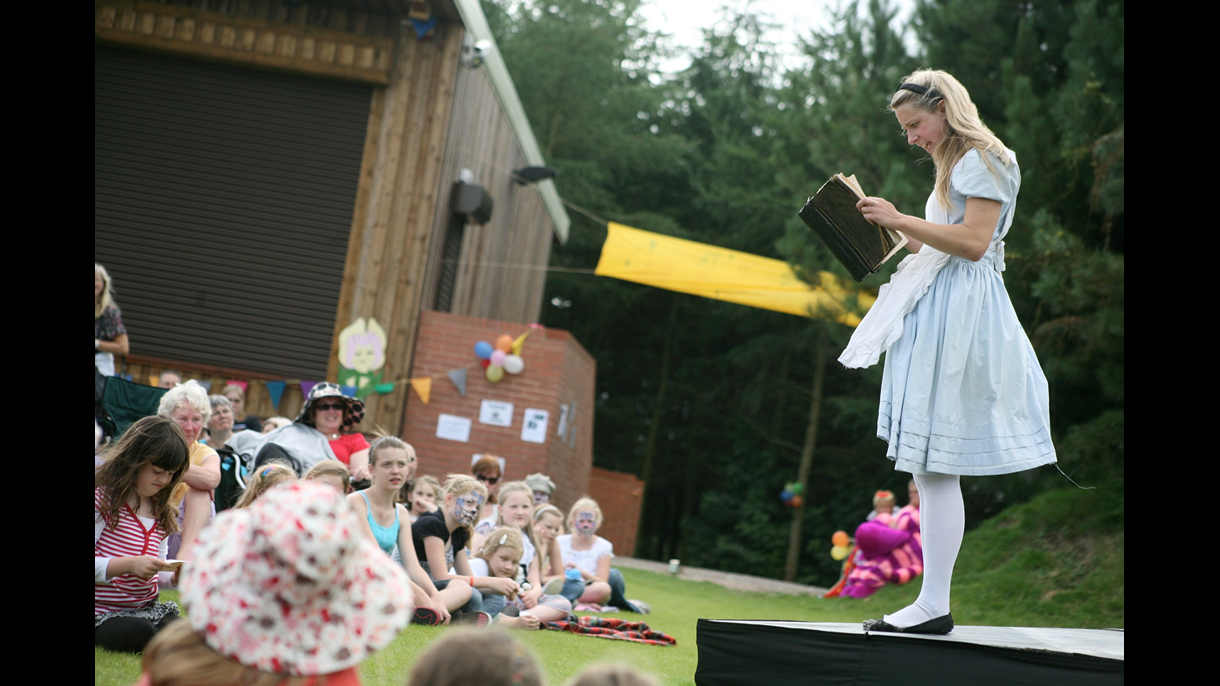 Alice in Wonderland performance at The Glade